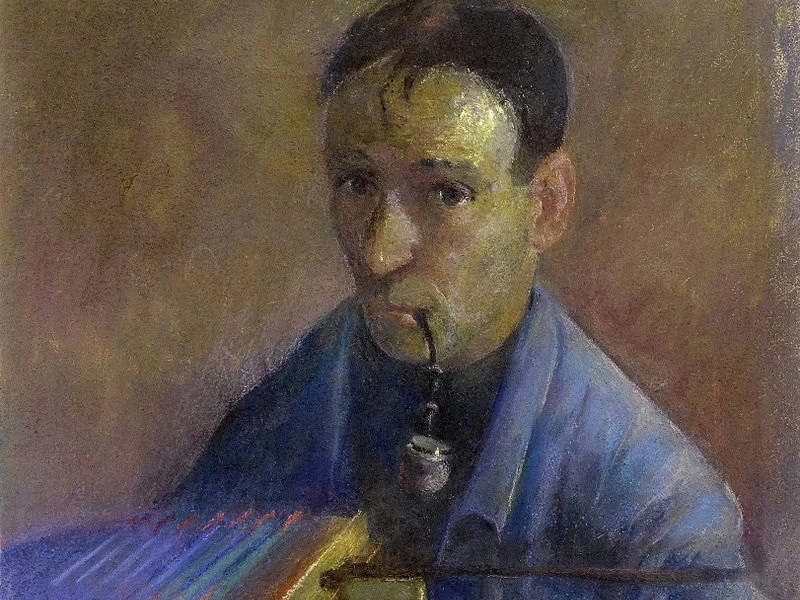 1897-Werner Neuhaus - Autoritratto con fisarmonica